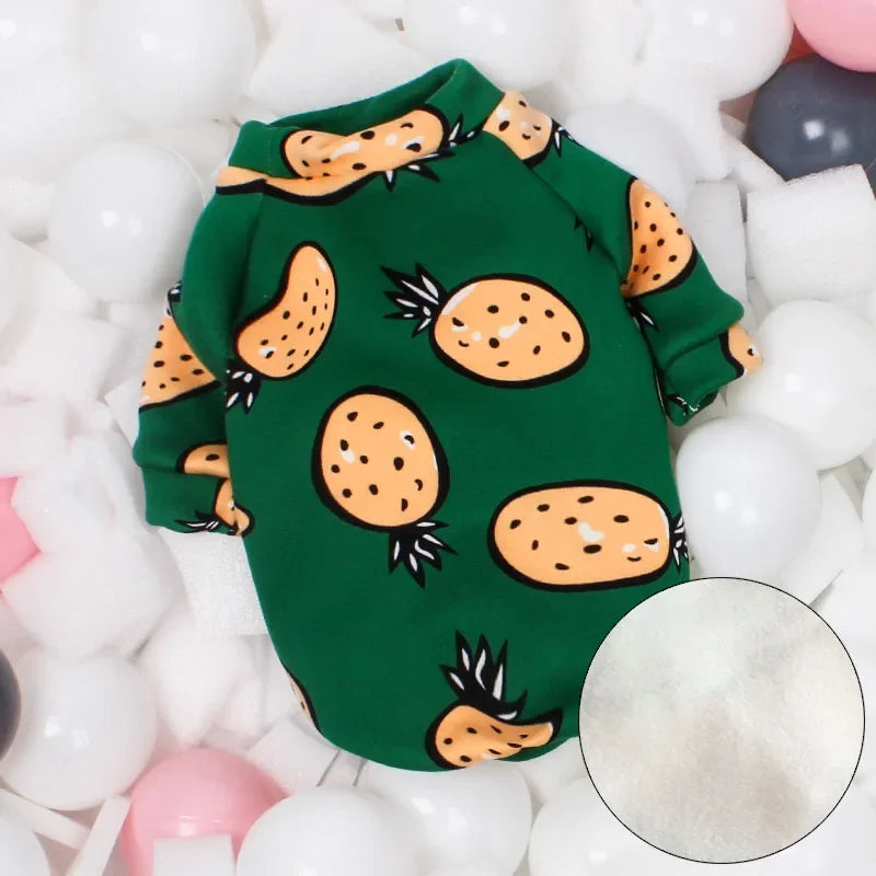 Cute Print Cat Clothes Suit