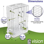 Medium Tall Wire Bird Cage