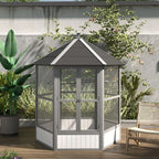Large Hexagonal Outdoor Aviary