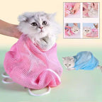 Mesh Cat Grooming Bath Bag