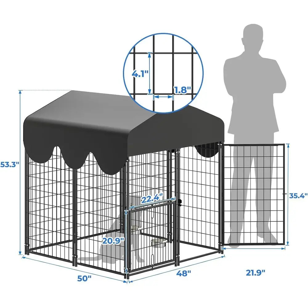 Heavy-Duty Metal Dog Run