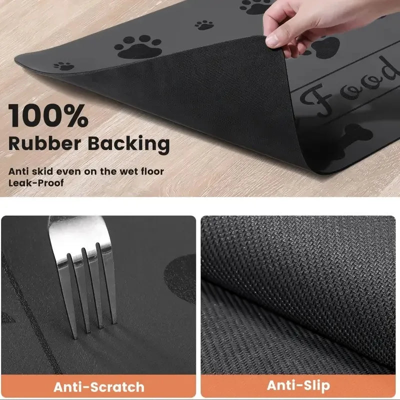 Quick-Dry Pet Feeding Mat