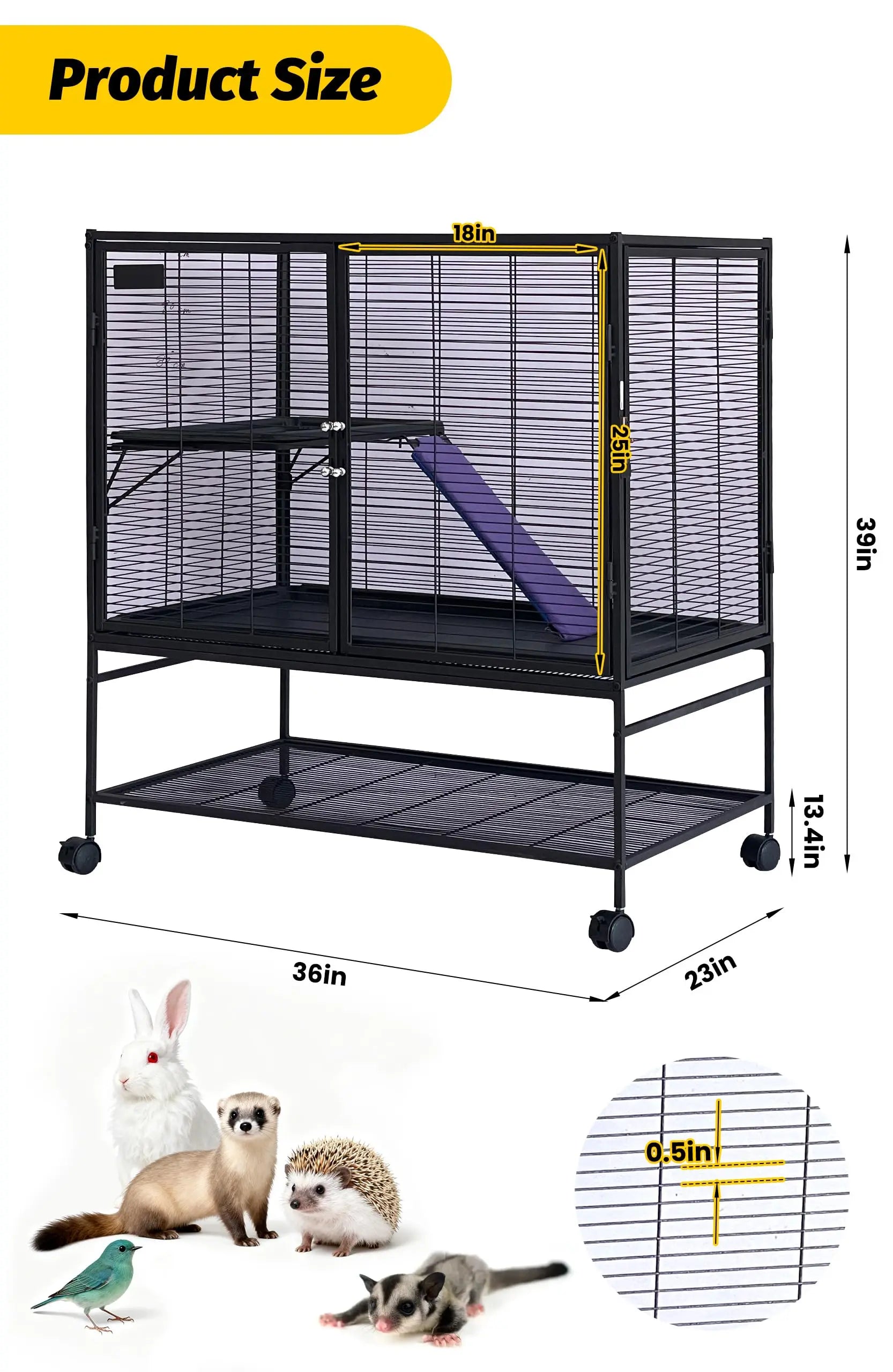 Heavy-Duty Small Animal Cage