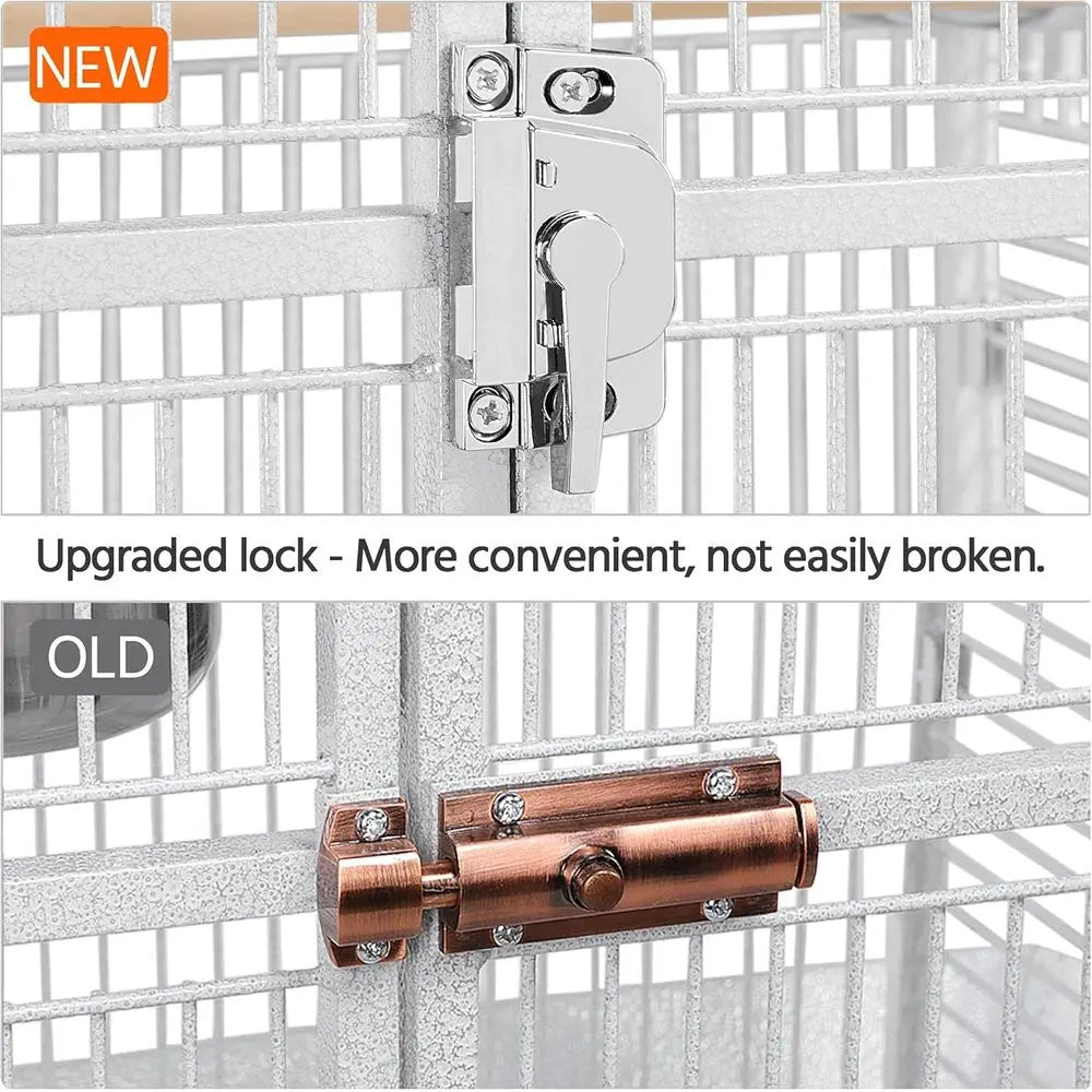Wrought Iron Play-top Cage, 61"