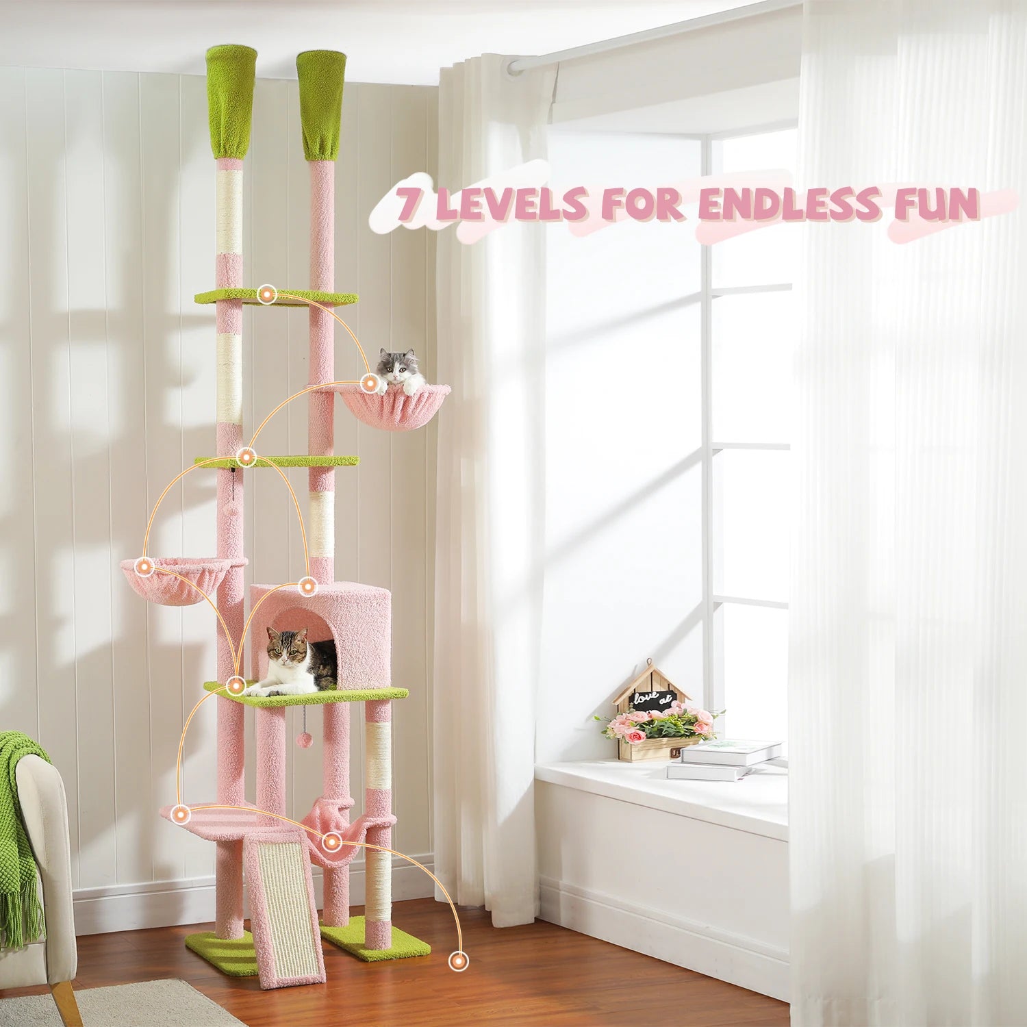 Floor to Ceiling Cat Tree