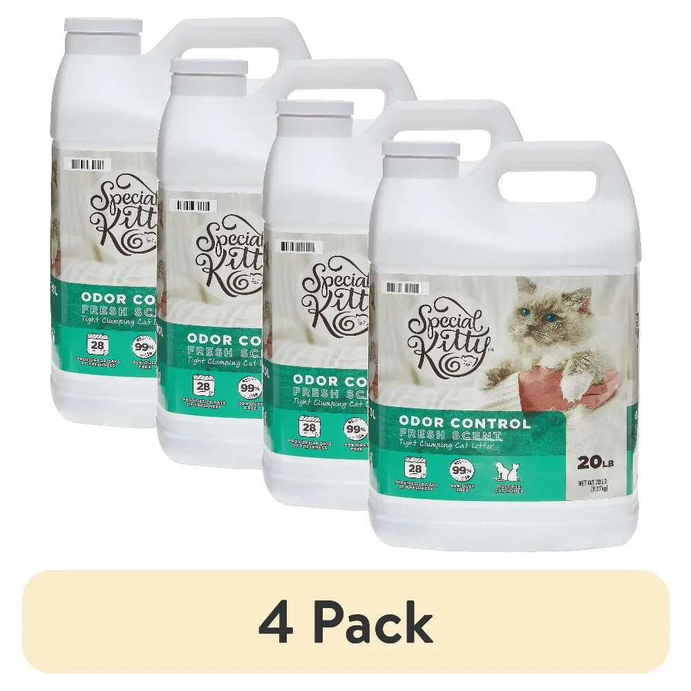 4-Pack Clumping Clay Litter
