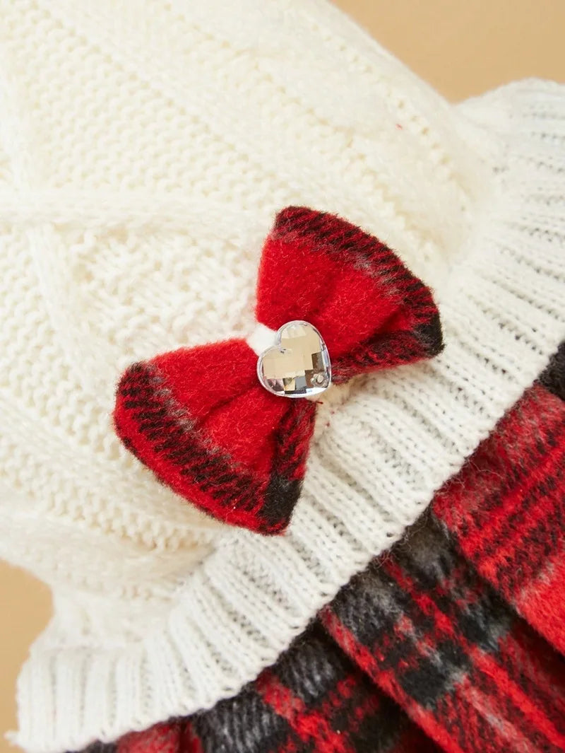 Pet Fur Dress White Gray