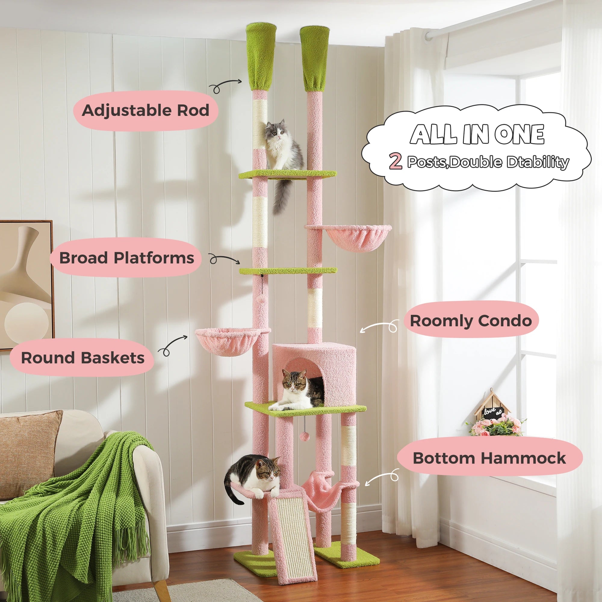 Floor to Ceiling Cat Tree