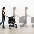Black 3 Wheel Pet Stroller