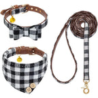 Plaid Dog Bow, Tie, & Bandana Collar