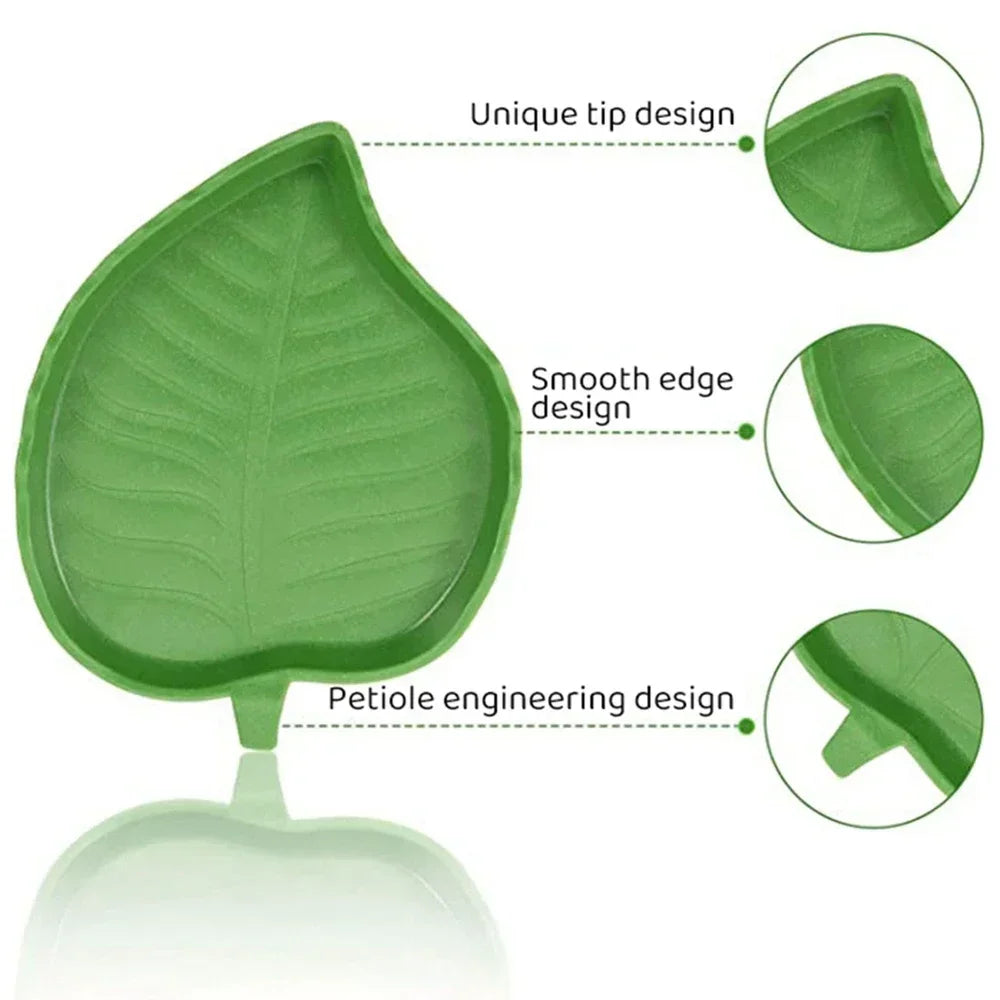 Leaf Shape Reptile Feeder