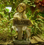 Solar Girl Statue
