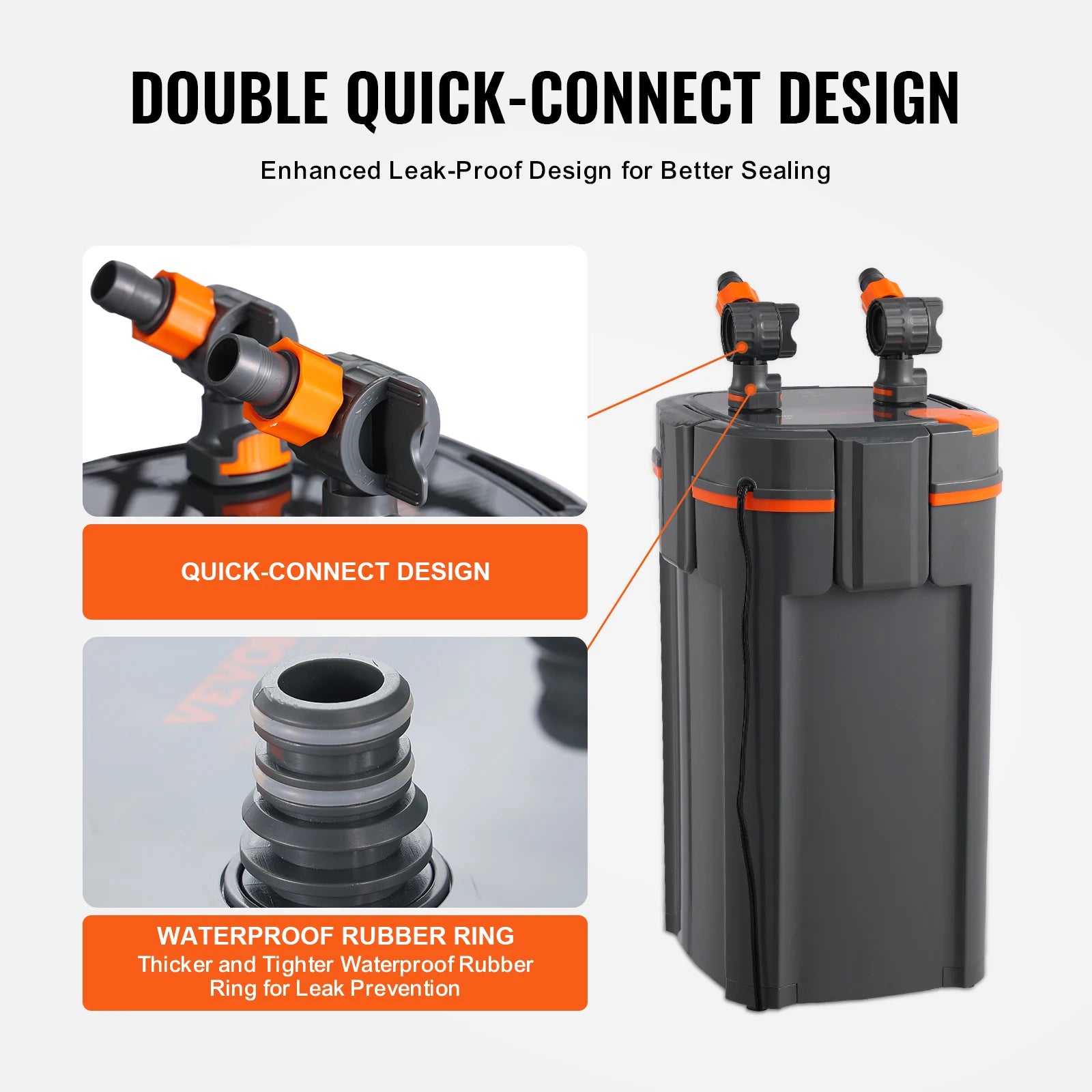 Aquarium Filter Canister Ultra-Quiet