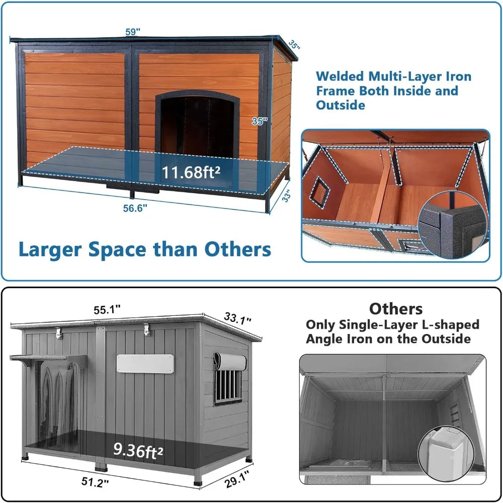 XL Dog House 59.1 L