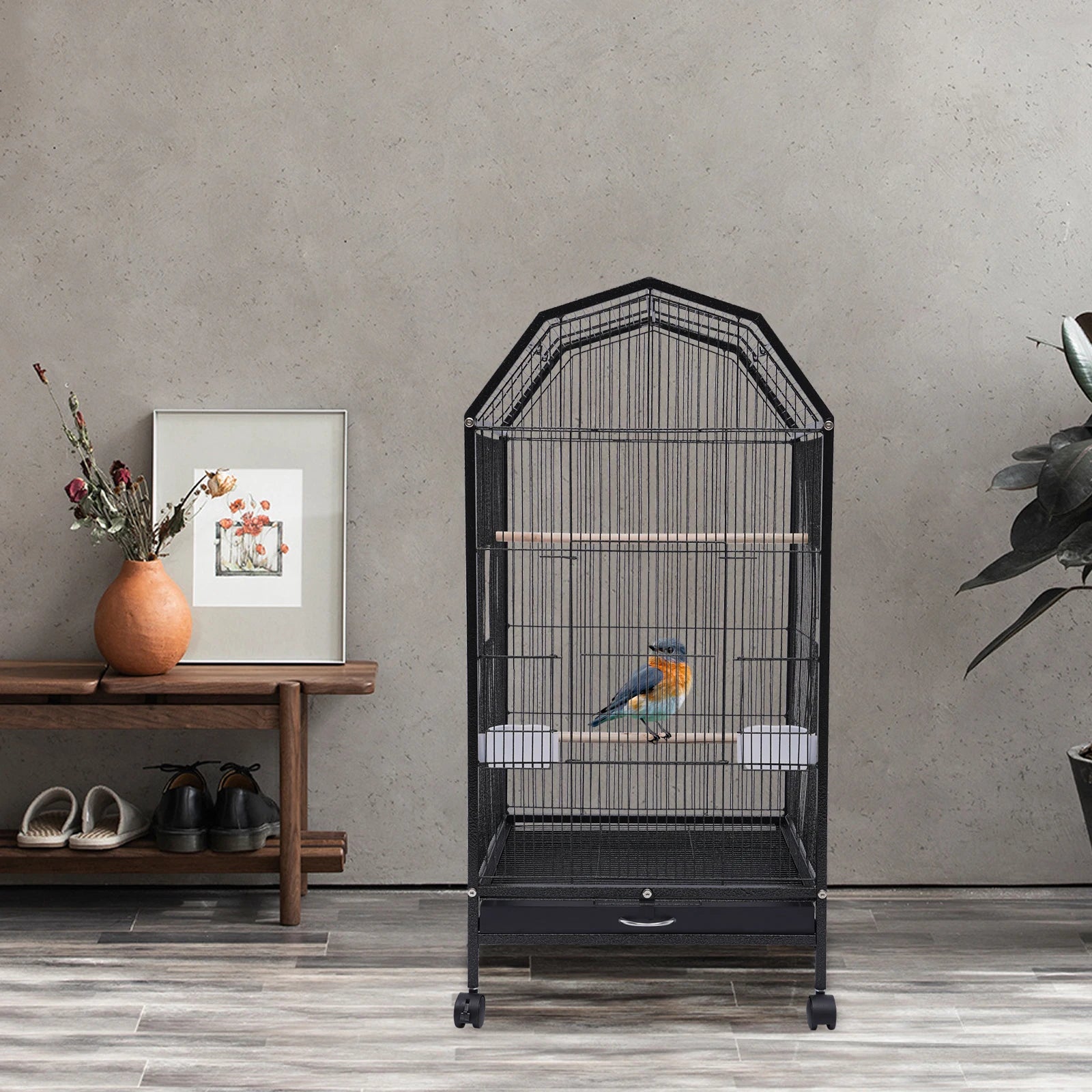 360° Bird Cage Top Open