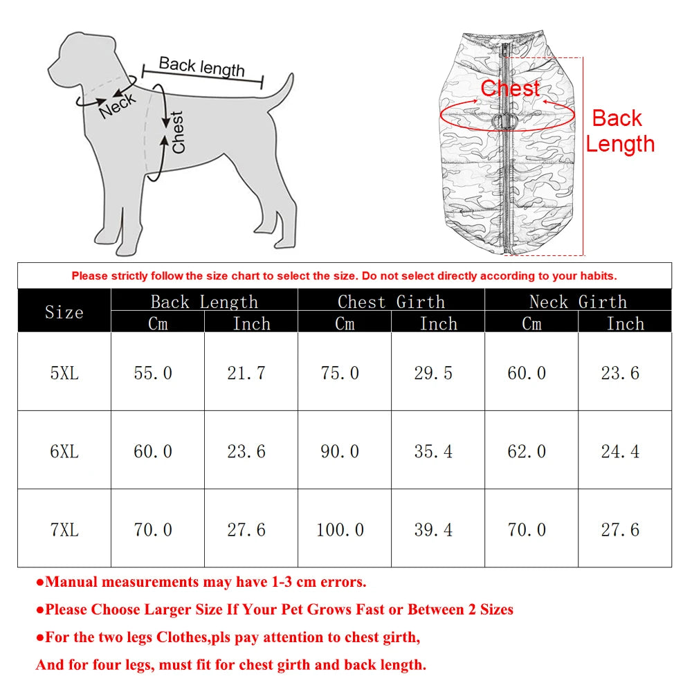 Winter Dog Clothes Coat