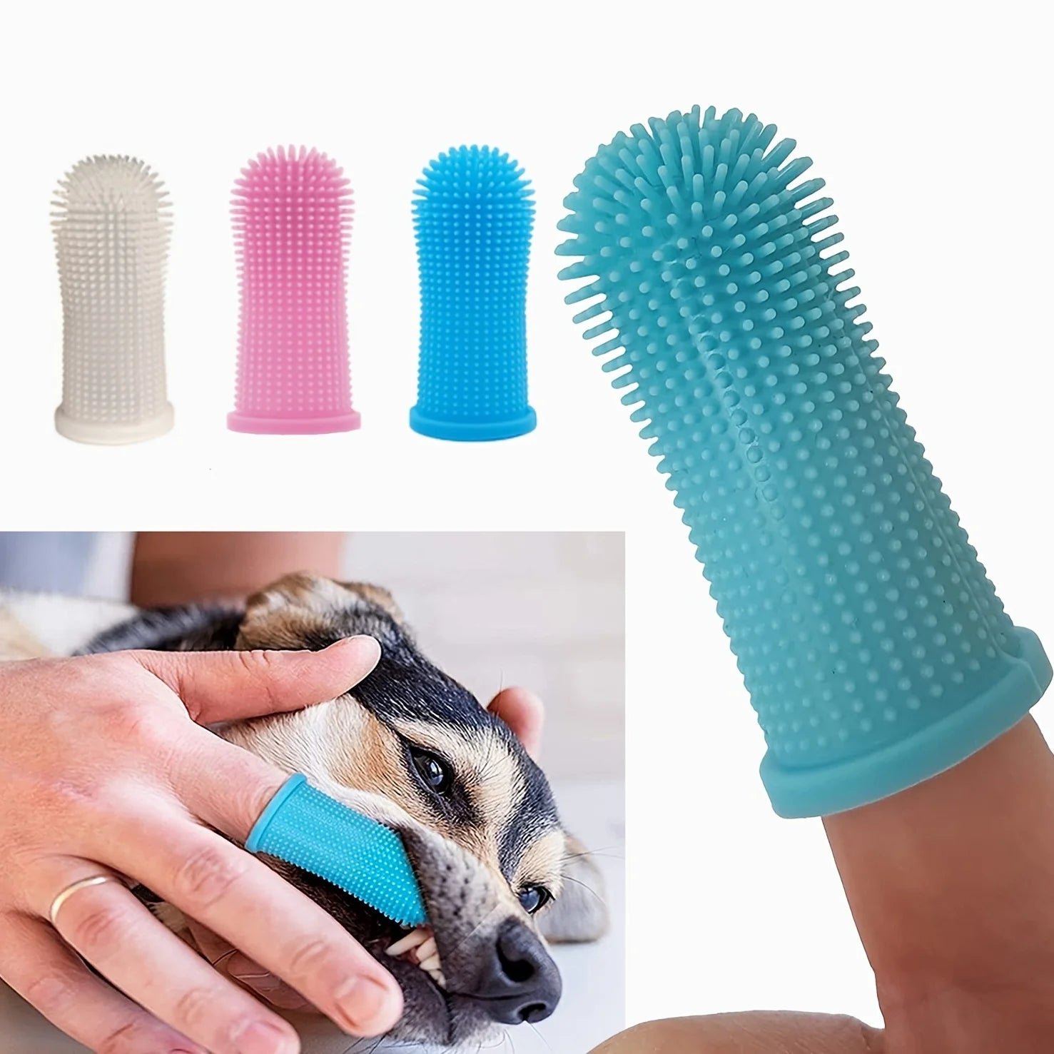Pet Soft Rubber Toothbrush