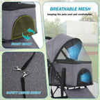 Pet Stroller/Detachable Jogger Stroller
