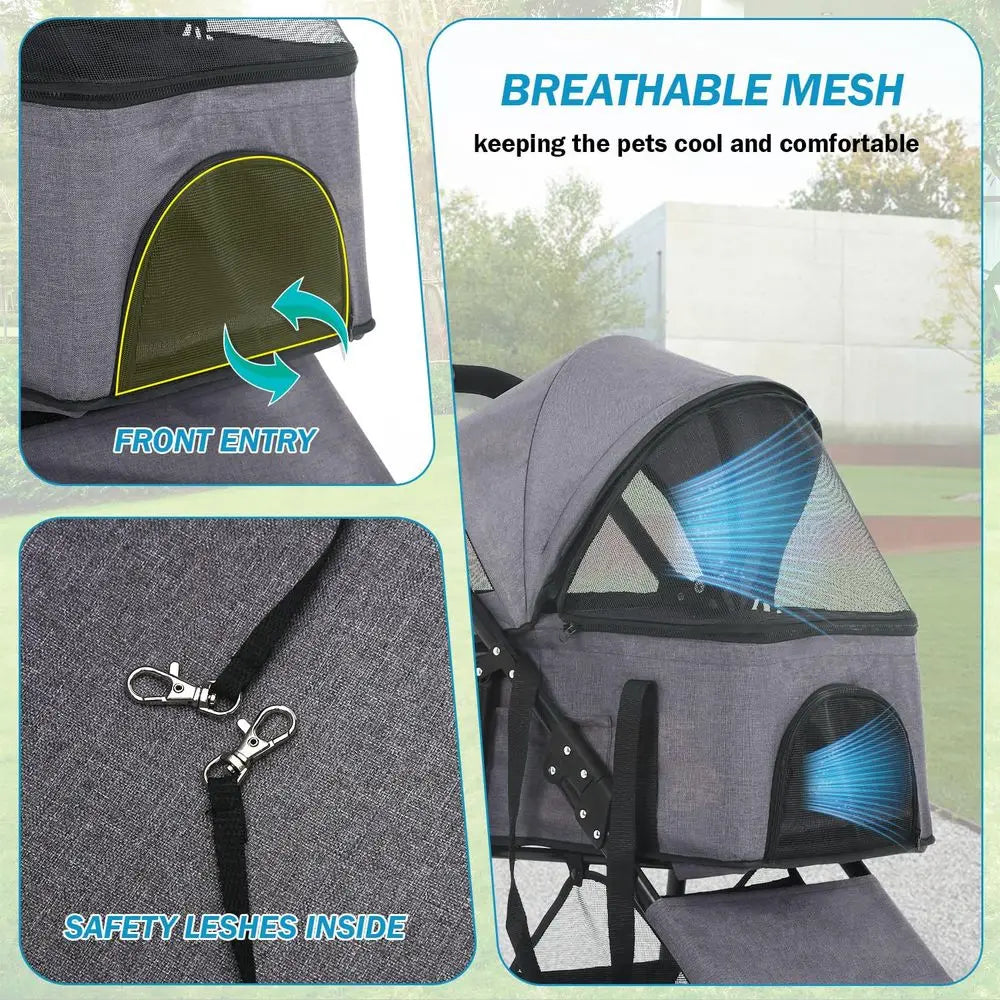 Pet Stroller/Detachable Jogger Stroller