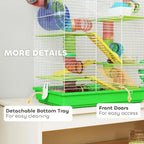 Small Animal Cage with Tubes and Tunnels