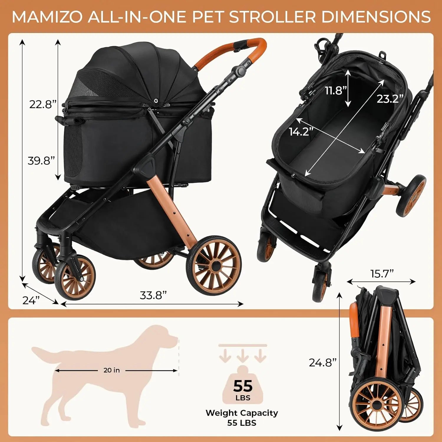 Stroller for S/M Dogs/Cats