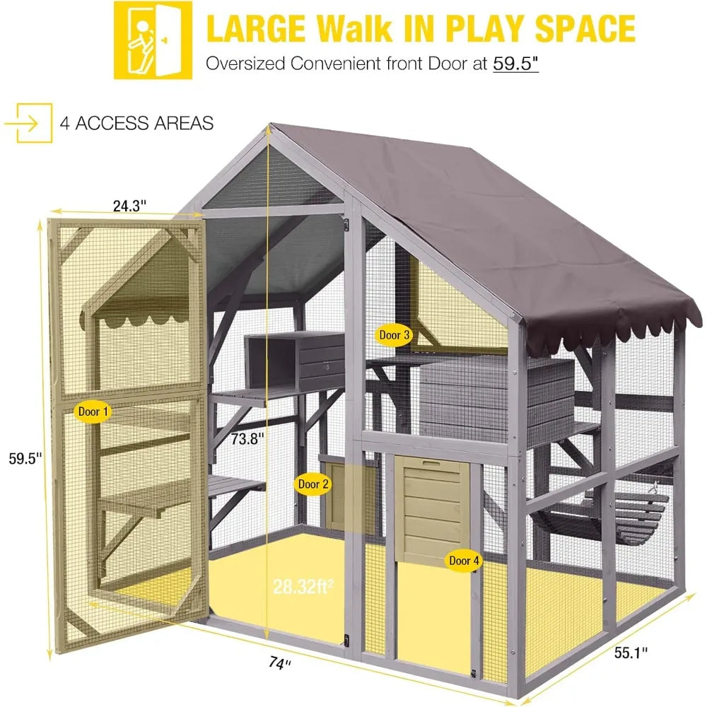 Cat Enclosure Large