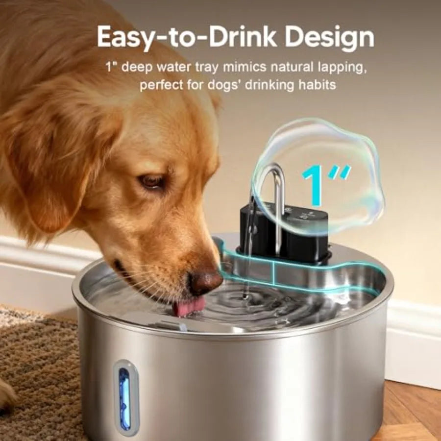 Wireless Stainless Steel Water Fountain
