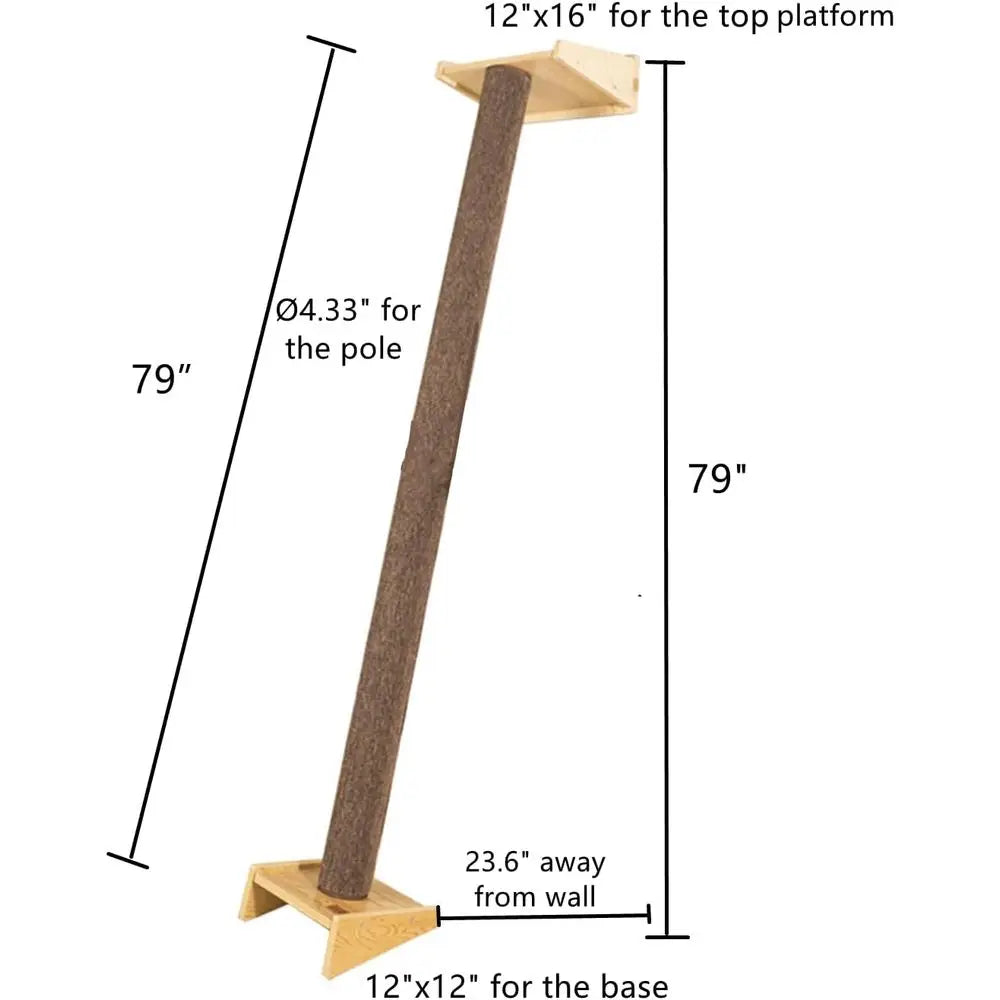 Tall Leaning Cat Tree