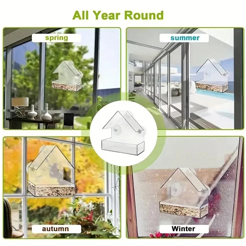 Transparent Bird Feeder