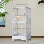 Small Bird Cage with Wheels