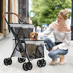 Double Pet Stroller for Dogs and Cats