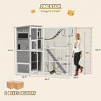 4-Tier Outdoor Cat Enclosure