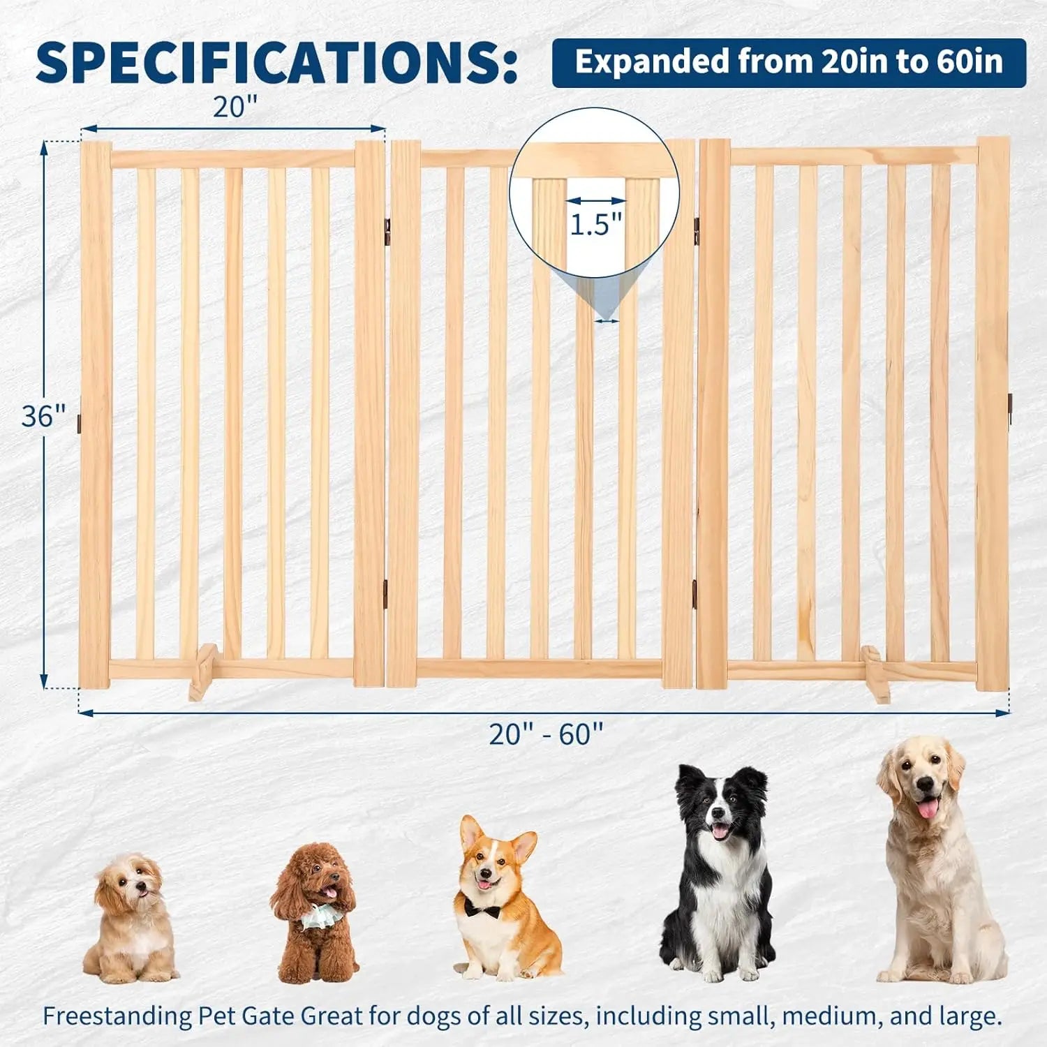 Freestanding Dog Gate
