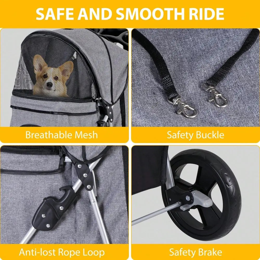 Pet Stroller Travel Carrier