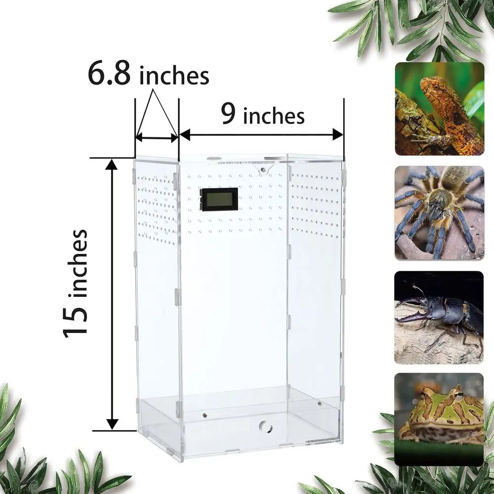 Acrylic Clear Reptile Habitat Enclosure