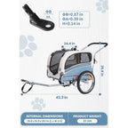 2 in 1 Pet Bicycle Trailer