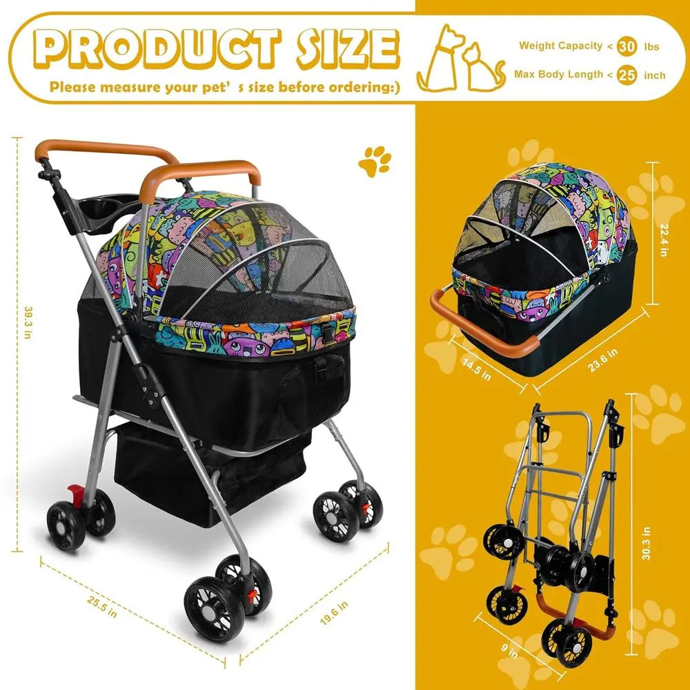 Foldable Pet Stroller