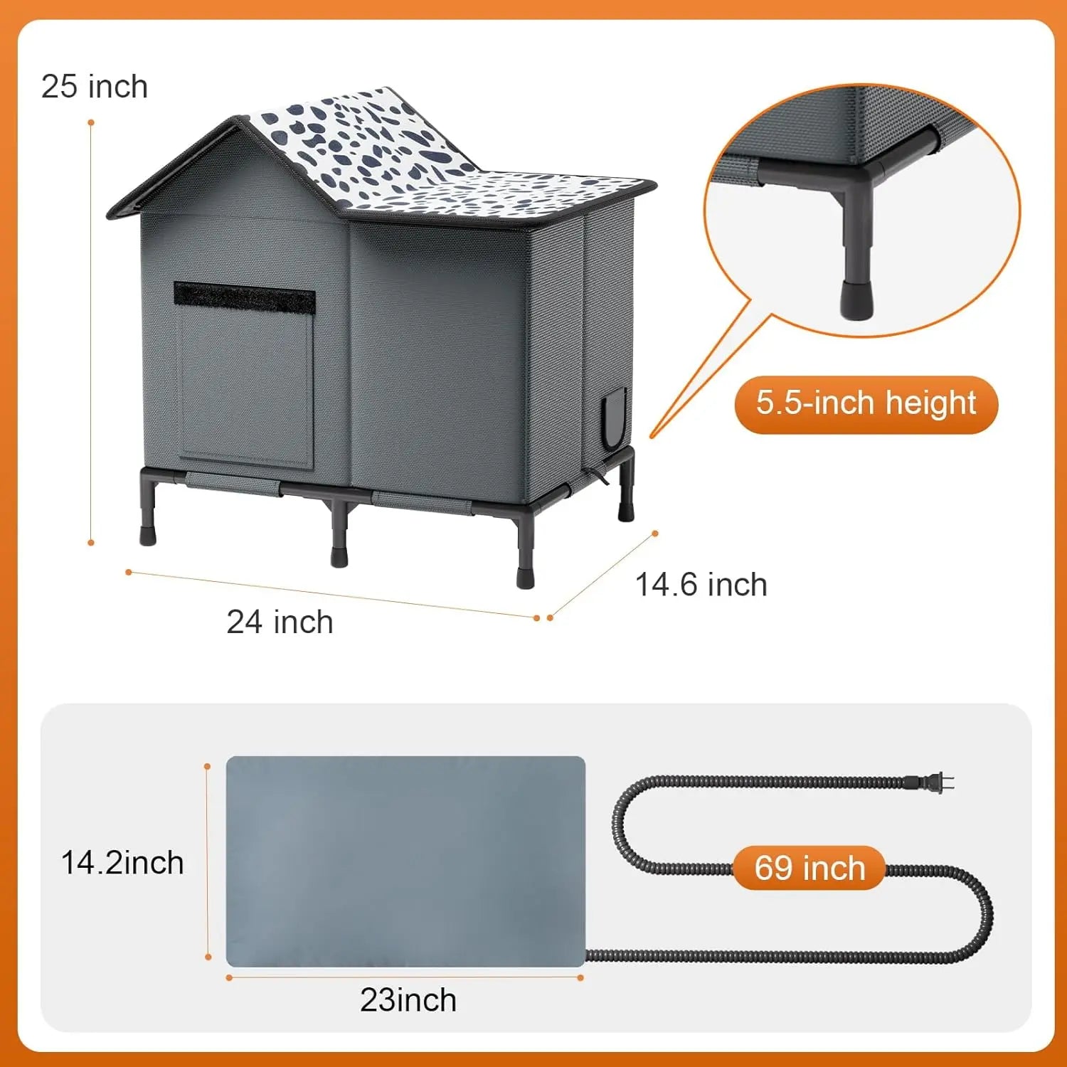 Insulated Heated Cat House