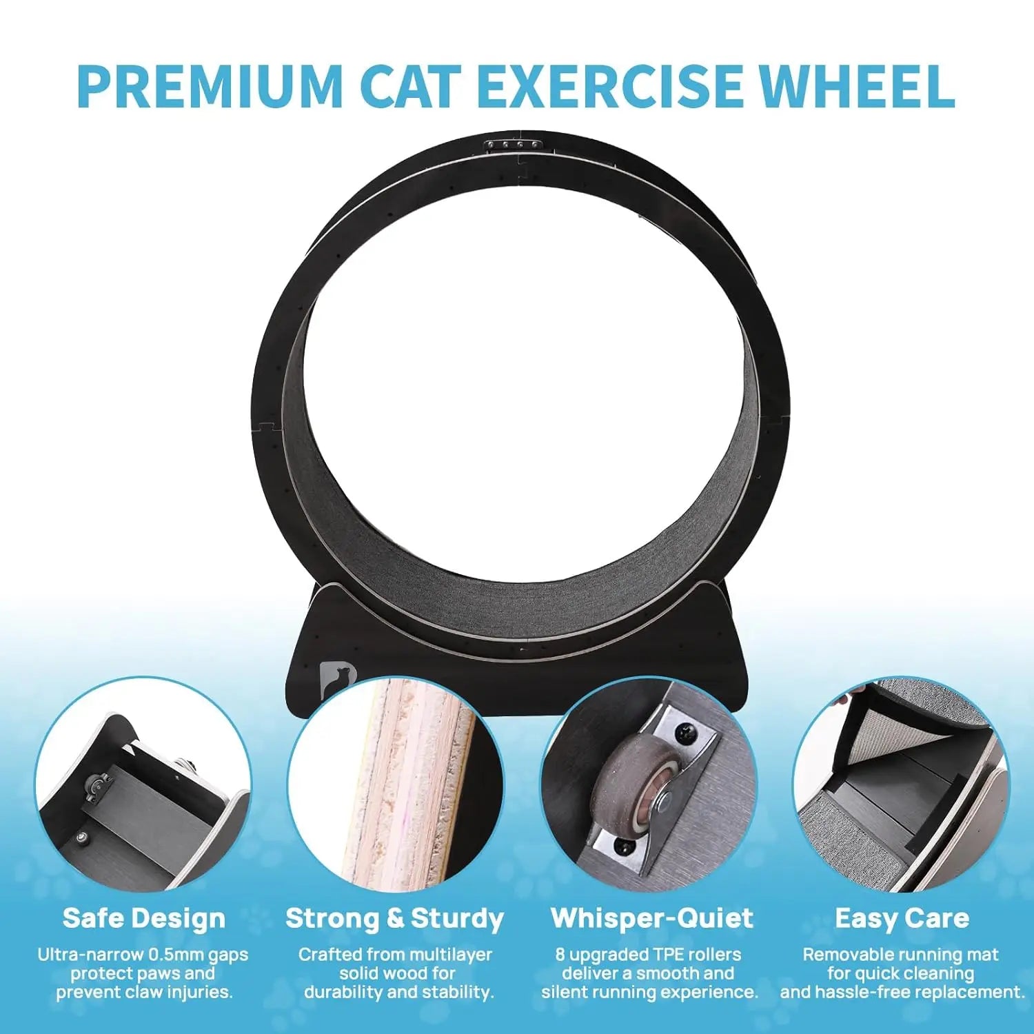 Large Cat Exercise Wheel