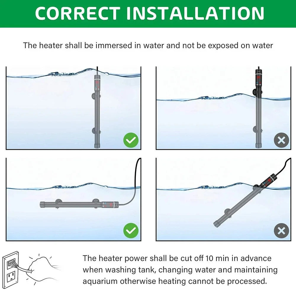 1PC LCD Digital Aquarium Heater