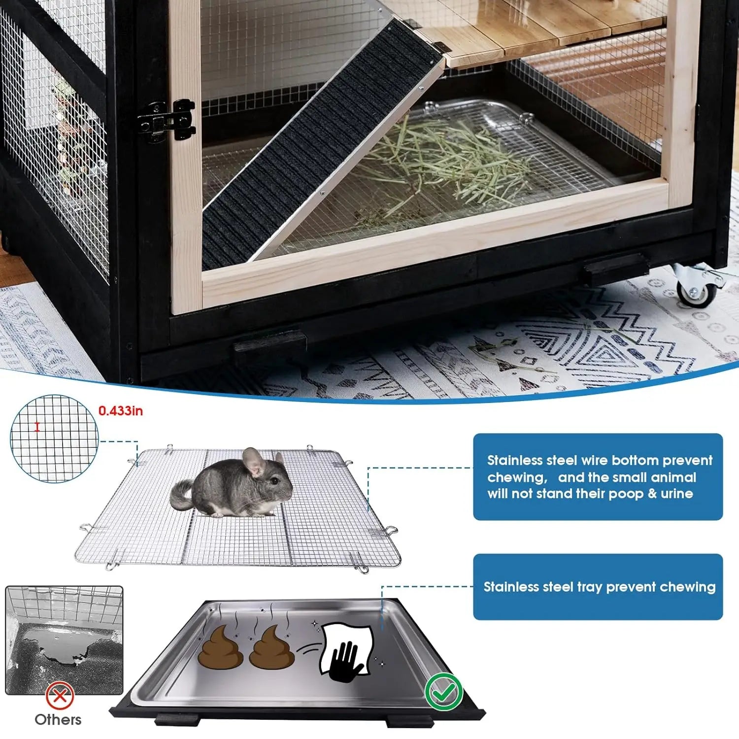 Stainless Steel Small Animal Habitat