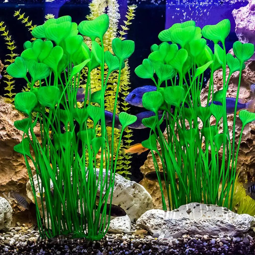 2 Pack Tall Artificial Aquarium Plants