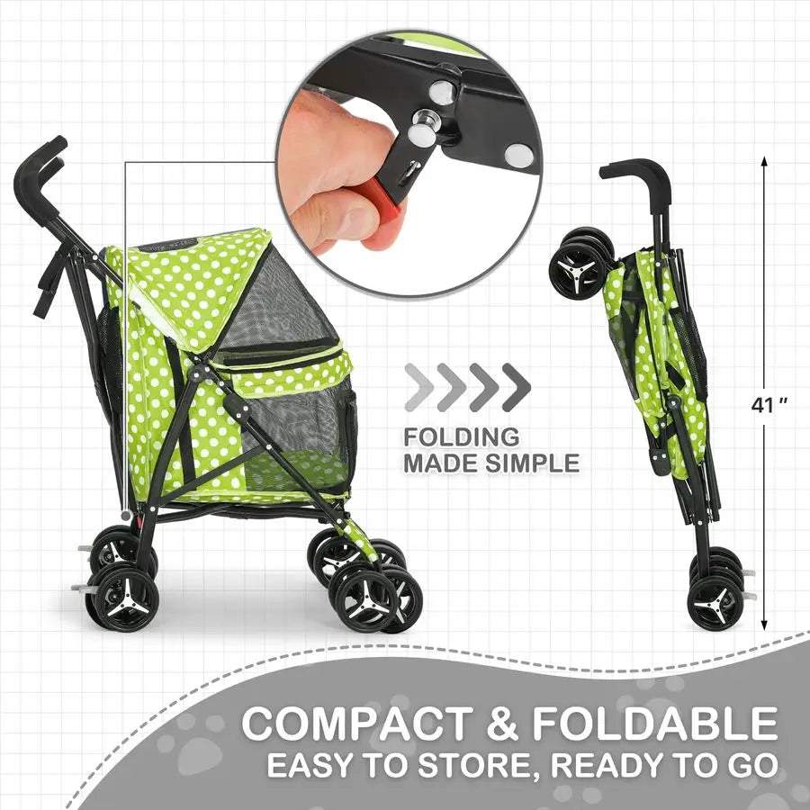 Stroller for Cats with Storage