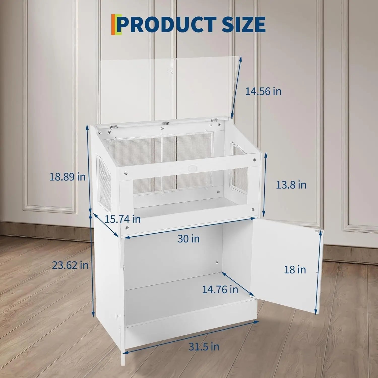 Hamster Cage with Storage