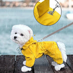 Dog Raincoat High-Visibility Yellow