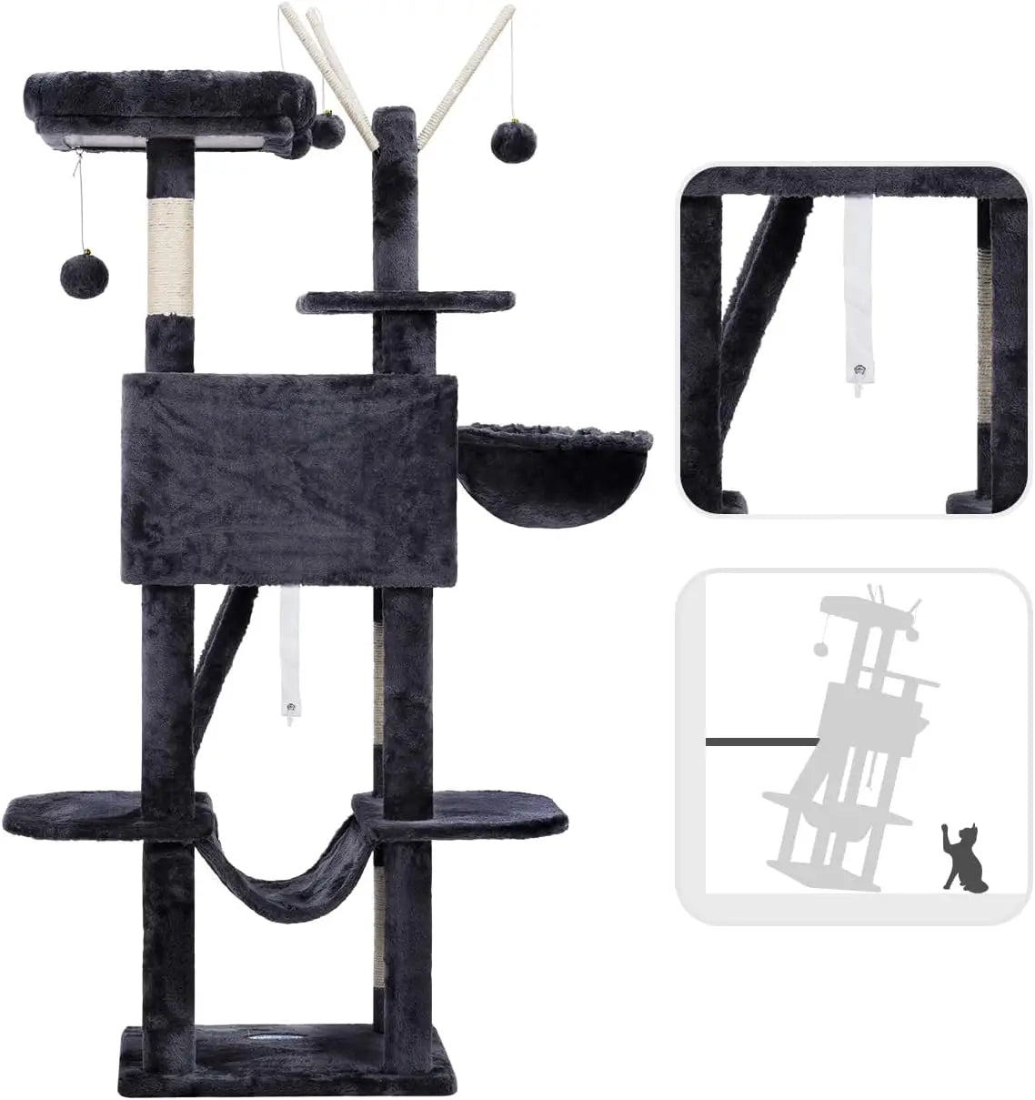53-Inch Cat Tower