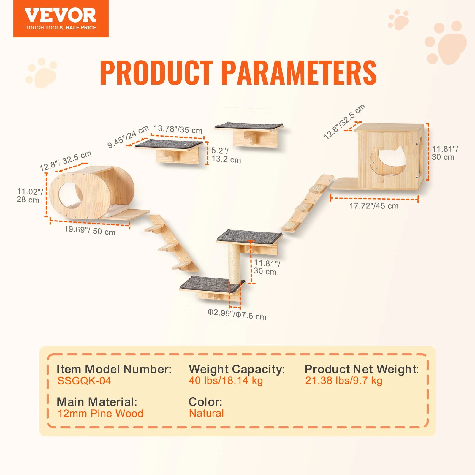 Wall Mounted Cat Shelves