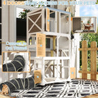 64" Wooden Cat Enclosure