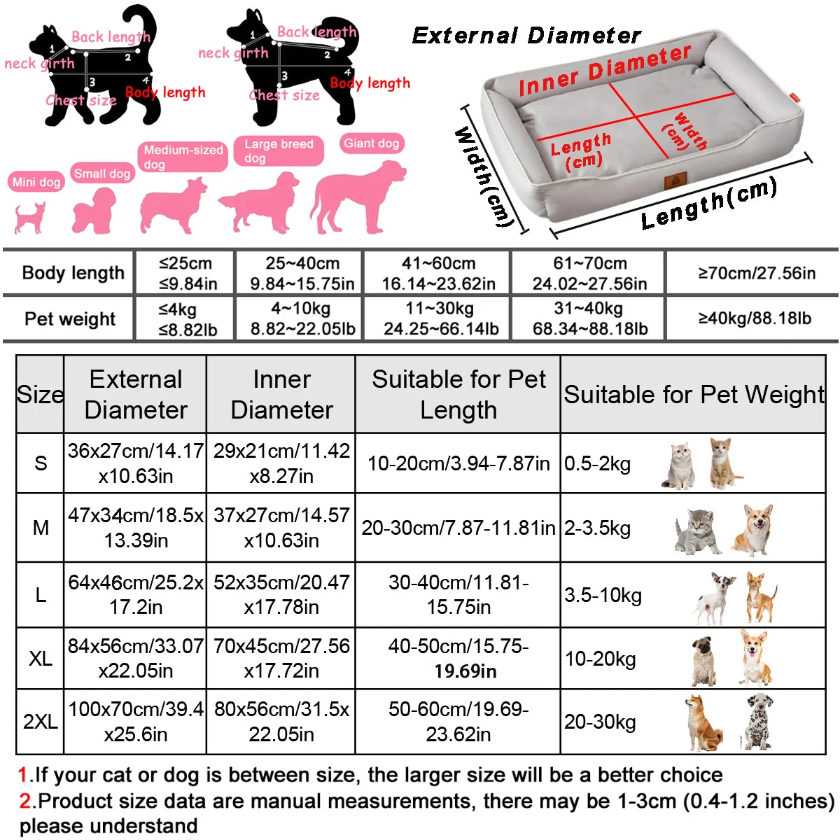 Square Dog/Cat Bed