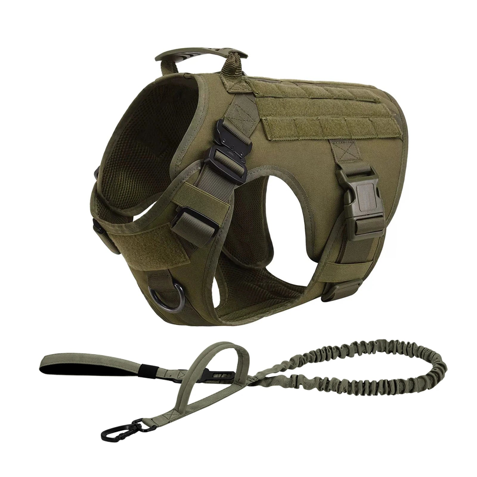 Tactical Harness Collar Leash